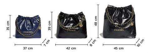 Chanel 22 sizes